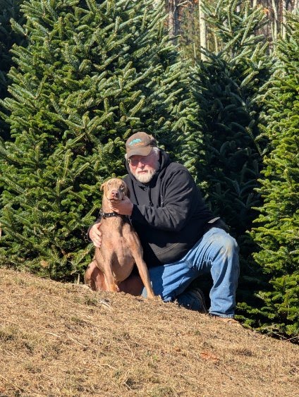 Taking a break among the Fraser firs